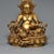 Late 20th Century Vintage Gilt Bronze Yellow Jambhala Statue God of Wealth Altar Sculpture 4.3" For Sale - Image 5 of 9