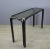 Mid Century Faux Bamboo Metal Console With Glass Top For Sale - Image 9 of 9