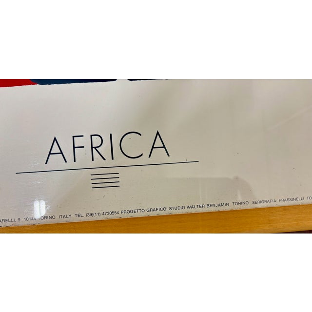 Red Vintage 1988 Keith Haring “Africa” 40 Inch Poster South Africa Apartheid Protest For Sale - Image 8 of 12