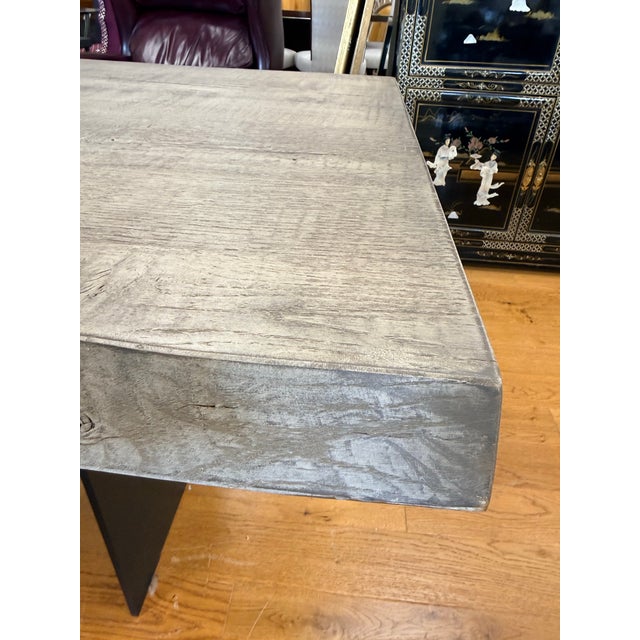 Restoration Hardware Restoration Hardware Live Edge Dining Table Ten Feet For Sale - Image 4 of 10