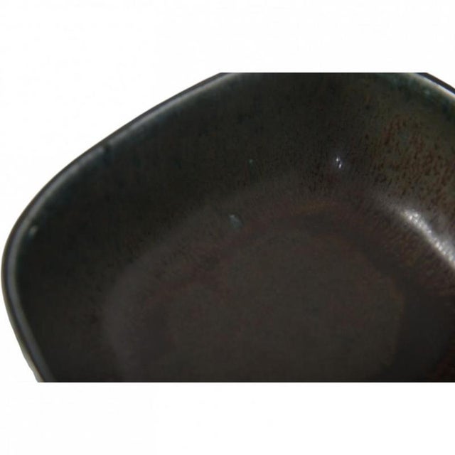 Oval Bowl in Reddish Brown Glaze from Saxbo For Sale - Image 3 of 6