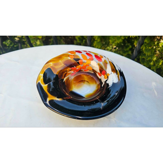 Glass Glass Bowl from Magnor, Norway, 1970s For Sale - Image 7 of 10