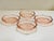 Vintage Pink Glass Floral Dessert Dishes- Set of 4 For Sale - Image 9 of 9