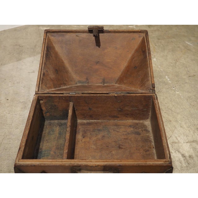 19th Century Pyramidal Wooden and Iron Kerala Table Box, Southern India For Sale - Image 9 of 17