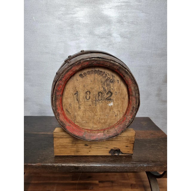 Vintage Oak Wine Barrel For Sale - Image 11 of 12