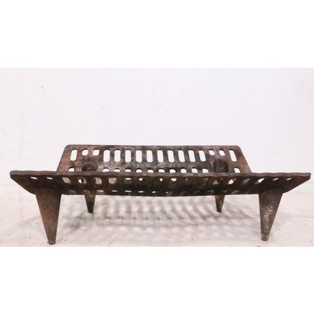 Mid-Century Modern Mid 20th Century Fireplace Grate Log Holder For Sale - Image 3 of 12