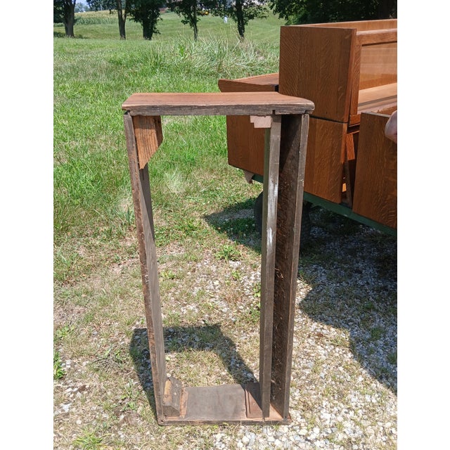 Antique Gunn 4 Sections Barrister Bookcase Quarter Sawn Oak With Red Triangle Label 1910s For Sale - Image 16 of 17
