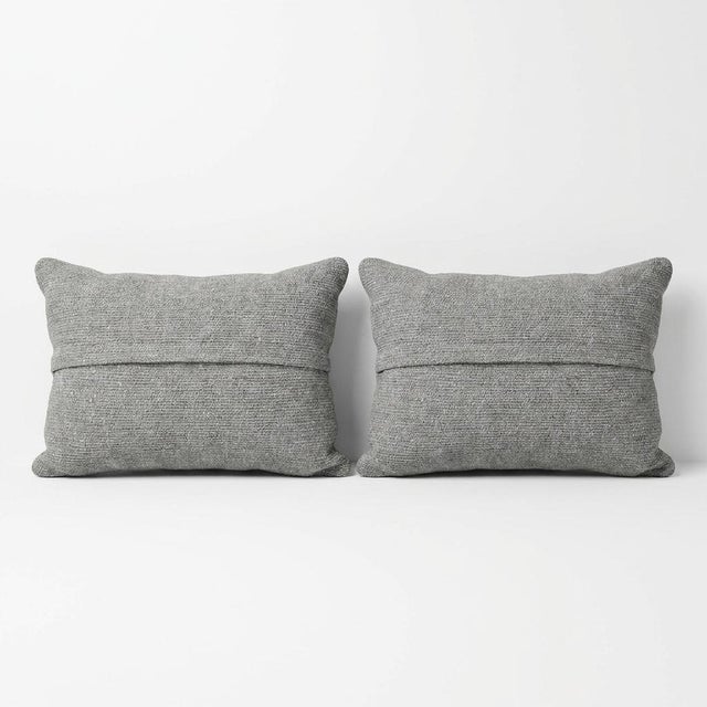 Anatolian Lumbar Rug Pillow Cover 16'' X 24'' - Set of Two For Sale - Image 4 of 4