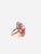 Art Deco Bochic Capri Vintage Pink & White Topaz Ring in 18K Gold & Silver For Sale - Image 3 of 10