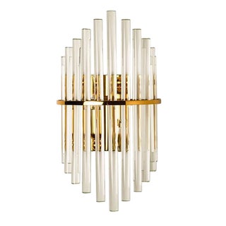 Glass Rod Wall Sconce of Sciolari for Lightolier For Sale