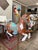 Hand Painted Antique Carousel Horse With Brass Torchiere Stand For Sale - Image 14 of 16