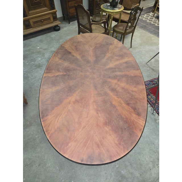 1970s Large Oval Dining Table by Jacobsen, 1970s For Sale - Image 5 of 6