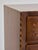 A refined Italian Neoclassical side table in walnut, decorated throughout with geometric fruitwood inlay. The rectangular...