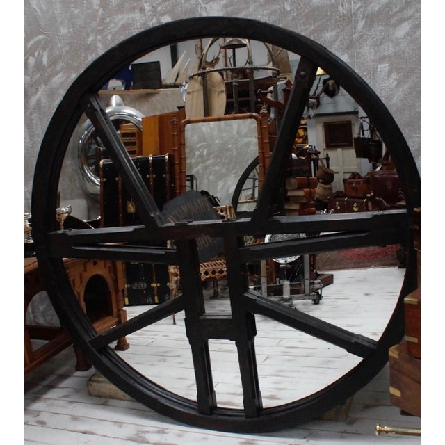 Black Antique Mirror For Sale - Image 8 of 9