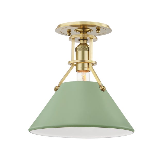 Designed by Mark D. Sikes for Hudson Valley Lighting The Classics, Elevated Industrial Collection Material: Steel 9.5 W x...