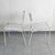 1950s Vintage White Lacquered Metal Chairs by Mathieu Mategot, 1950s, Set of 2 For Sale - Image 5 of 16