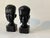 Mid-Century Modern Makonde Ebony Busts, Mueda, Mozambique, 1964, Set of 2 For Sale - Image 3 of 6
