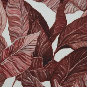 Welcome to the Jungle Sienna Print on Cotton/Linen Blend Fabric
