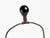 Wood Blenko Smoky Blue Glass Bottle Lamp For Sale - Image 7 of 9