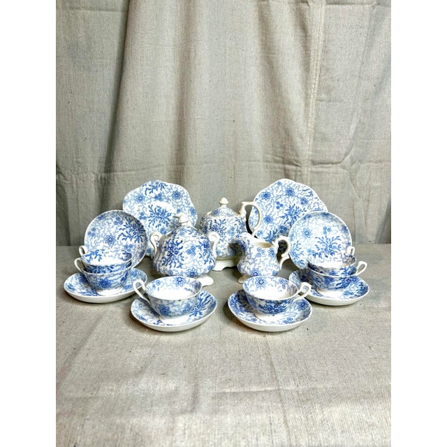 Antique Staffordshire Transferware Miniature Child’s Tea Set For Sale - Image 10 of 11