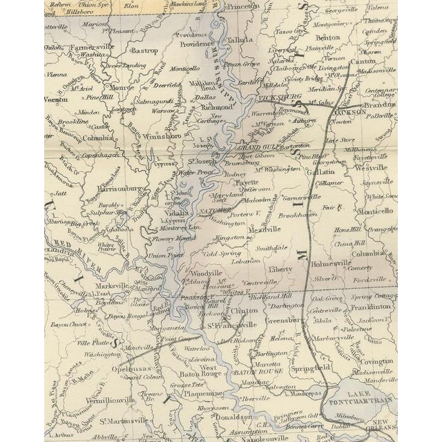 19th Century Antique Map of Texas and Louisiana with Indian Territory, 1860 For Sale - Image 5 of 8
