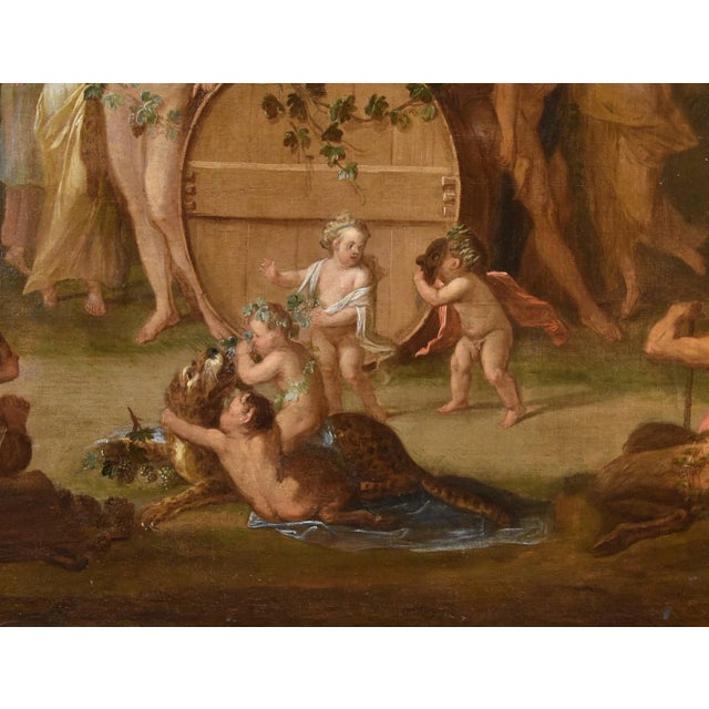 Jean Jacques Spoede, Triumph of Bacchus, 1730, Oil on Canvas, Framed For Sale - Image 4 of 15