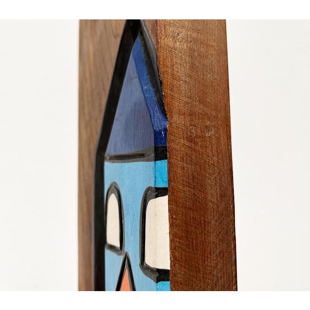 Blue Vintage Scandinavian Minimalist Wall Decoration For Sale - Image 8 of 14