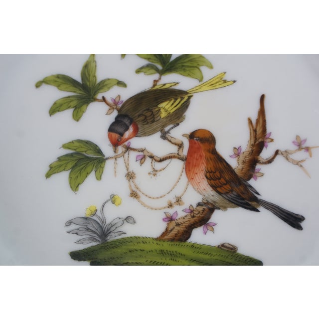 Late 20th Century Herend Hungary Rothschild Bird China Serving Plates Bowls Cachepots - 30 pcs For Sale - Image 15 of 18