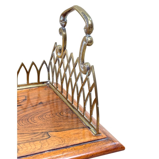Regency Rosewood and Ormolu Book Carrier, 1820 For Sale - Image 7 of 12