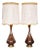 Brown Drip Glaze Ceramic Table Lamps - a Pair For Sale