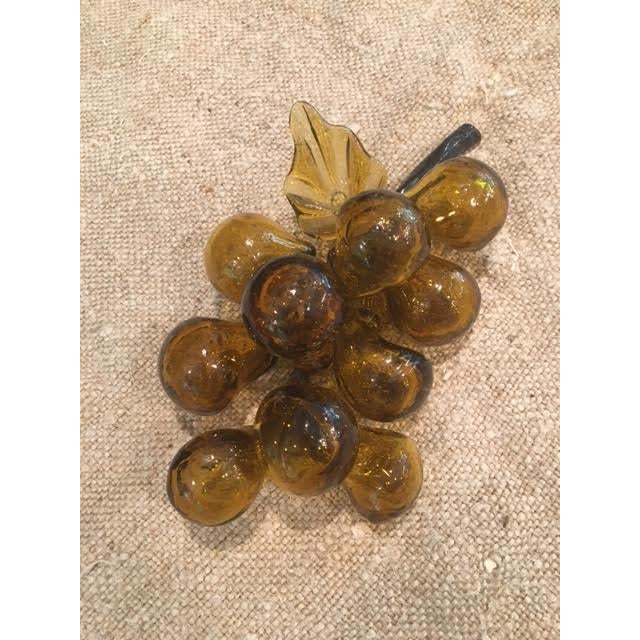 Great Amber Colored Glass Grape Cluster.