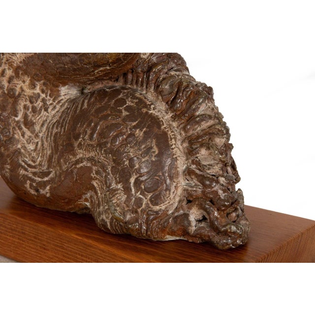 French Modernist Stoneware Sculpture “Serpent” (1946) by Marcel Derny For Sale - Image 13 of 18