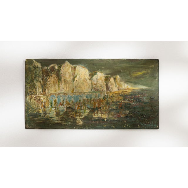 Early 20th Century France Forest Green Wood Painting For Sale - Image 13 of 15