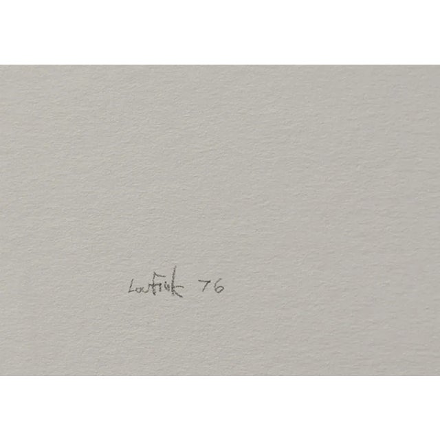 Artist: Lou Fink, American (1925 - 1980) Title: Condor Year: 1976 Medium: Pencil on paper, signed and dated l.l. Size: 30...