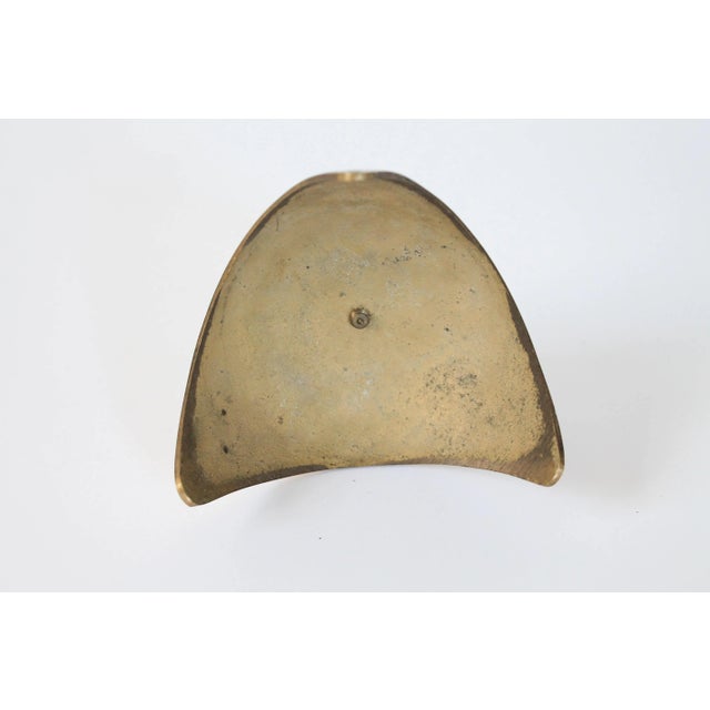 Mid-Century Brass Candle Holder For Sale In Milwaukee - Image 6 of 6