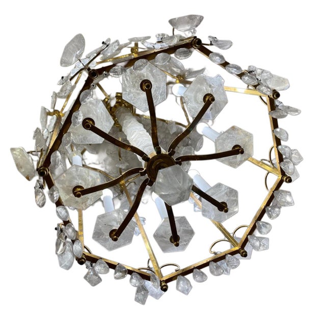 Rock Crystal Lantern by Dimitri Stefanov For Sale - Image 4 of 7