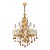 1940s Amber Crystal Chandelier For Sale