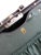 Black Vintage 1930s Belber Black Leather Suitcase With Green Interior For Sale - Image 8 of 18