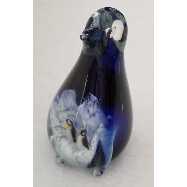 Glass 1950s Murano Glass Penguin Paperweight For Sale - Image 7 of 8