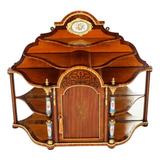 19th Century Ormolu & Porcelain Mounted Cabinet For Sale