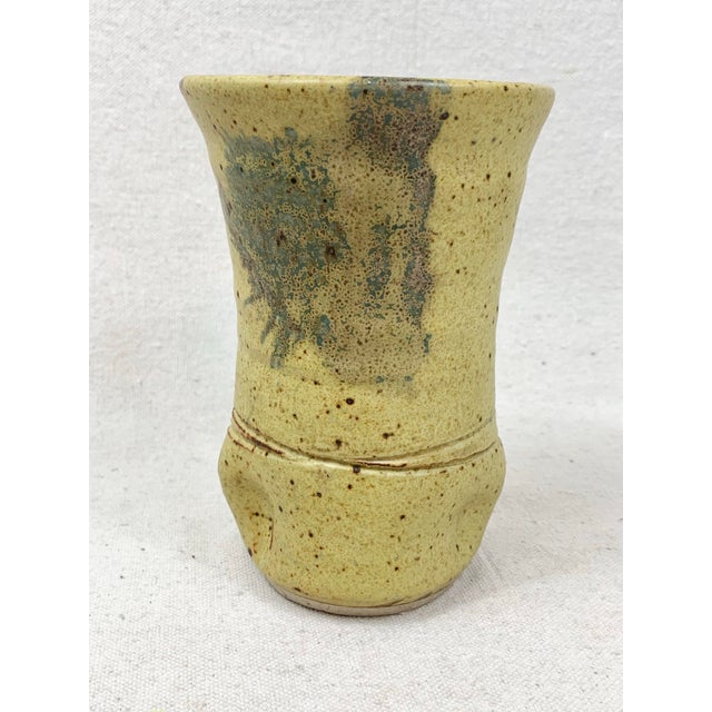 Vintage Handmade Pottery Vase For Sale - Image 4 of 12