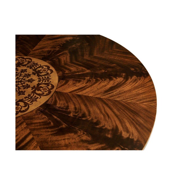 Brown Finely Inlaid Mahogany Centre Table For Sale - Image 8 of 11
