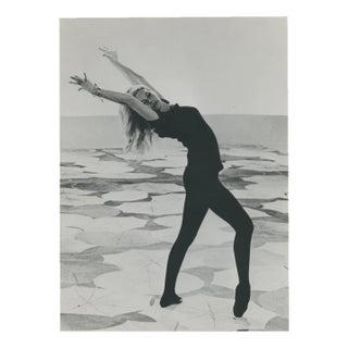 Brigitte Bardot Dancing, Black and White Photograph, 1960s For Sale