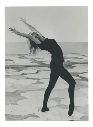 Brigitte Bardot Dancing, Black and White Photograph, 1960s