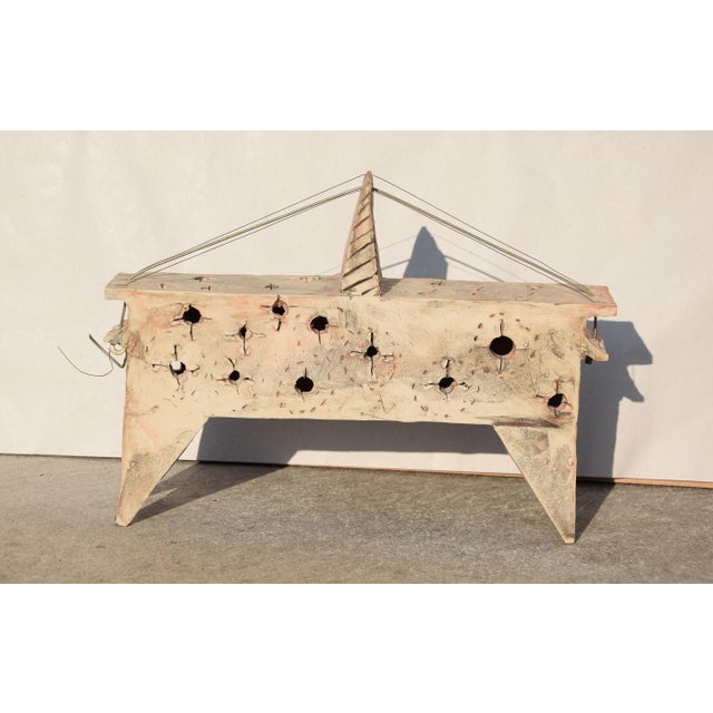 Urmas Puhkan, Abstract Object (Musical Instrument), 2000, Ceramic & Metal For Sale - Image 6 of 17