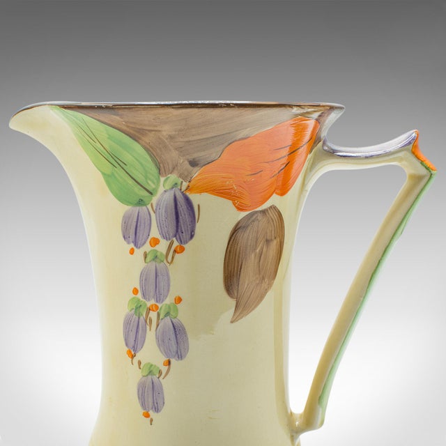 Light Yellow 1930's Vintage Art Deco Milk Jug For Sale - Image 8 of 9