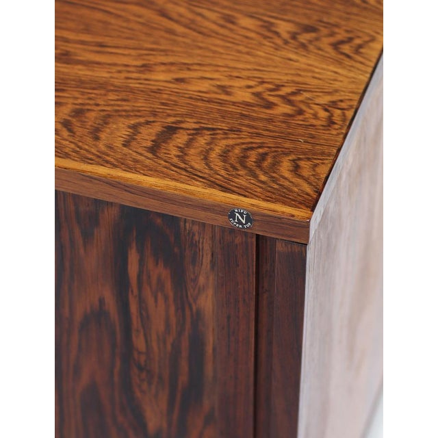 Dry Bar Tambour Cabinet in Rosewood and Metal from Nipu, Denmark, 1960s For Sale - Image 14 of 15
