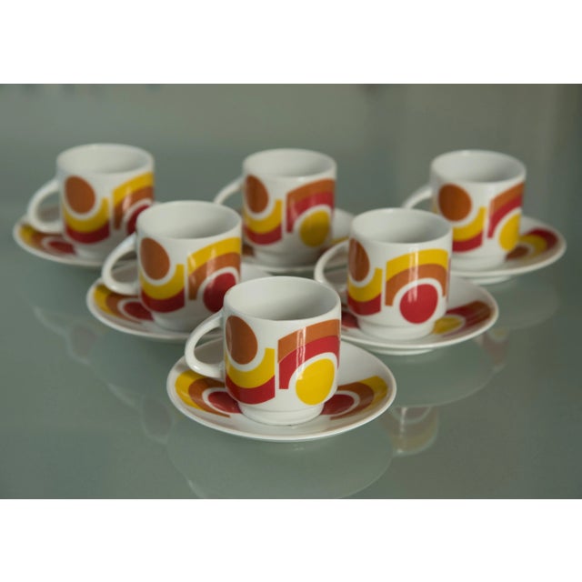 1970s Vintage Ankap Porzellan Porcelain Demitasse Expresso Cups - Set of 6 For Sale - Image 9 of 9