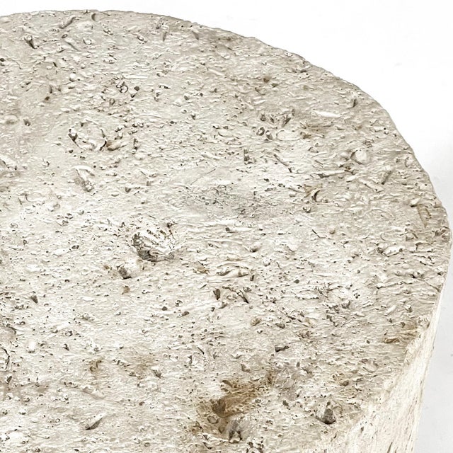 Faux Fossilized Stone Table For Sale In Chicago - Image 6 of 9