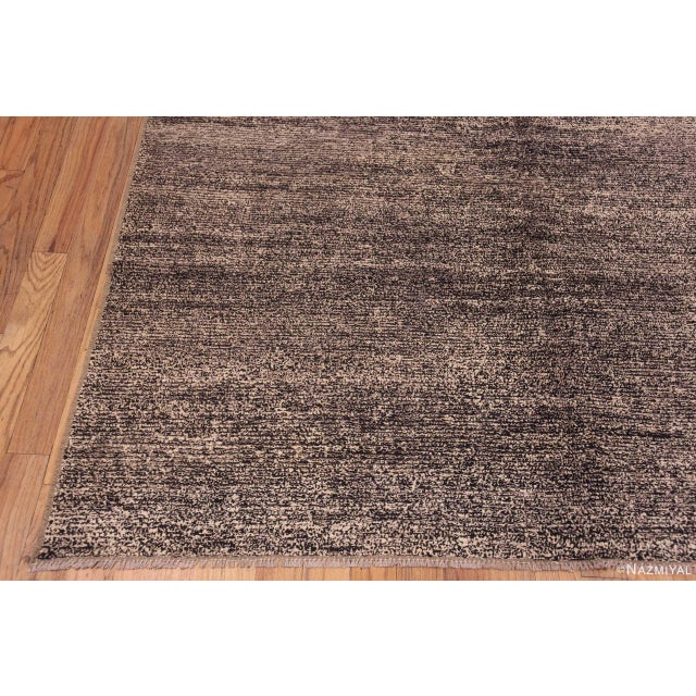 2020s Abstract Pattern Salt and Pepper Color Modern Contemporary Area Rug For Sale - Image 5 of 6